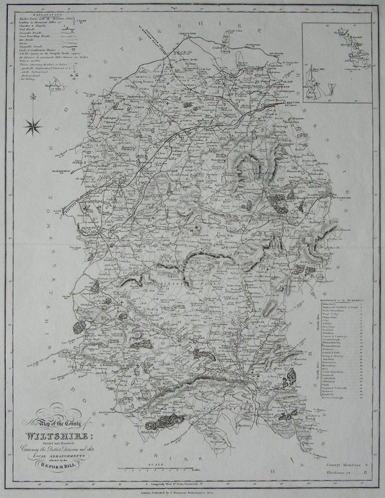 Map of Wiltshire - Ebden-Duncan